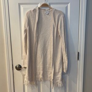 Old Navy Cream Fringe Cardigan